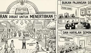 Hukum di Indonesia: Aturan Dibuat untuk Menertibkan, Bukan Pajangan Sidang dan Hafalan Seminar