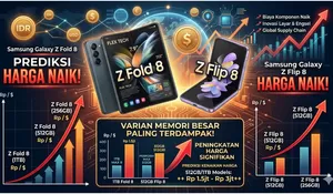 Samsung Galaxy Z Fold 8 dan Z Flip 8 Diprediksi Naik Harga, Varian Memori Besar Paling Terdampak