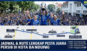 Ini Rute dan Jadwal Konvoi Persib Juara Liga 1 2026 Terbaru Hari Ini