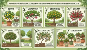 Halaman Jadi Sejuk, Inilah Rekomendasi Pohon Buah dengan Akar Ramah untuk Rumah Minimalis
