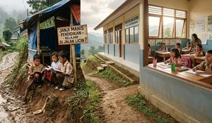 Sekolah di Pelosok Bogor Akhirnya Punya Kelas Layak, Anak-anak Tak Lagi Belajar di Tengah Jalan Licin dan Janji Manis Pendidikan