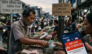 Info Harga Rupiah Tembus Rp17.855 per Dolar AS, Mata Uang RI Kini Jadi Samsak Ekonomi Global