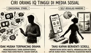 Inilah Ciri Orang IQ Tinggi di Media Sosial: Tidak Mudah Terpancing Drama dan Tahu Kapan Berhenti Scroll