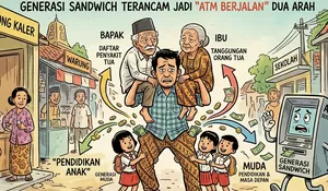Indonesia Masuki Era Penduduk Menua, Generasi Sandwich Terancam Jadi "ATM Berjalan" Dua Arah