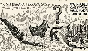 Daftar 20 Negara Terkaya 2026 Apa Indoesia yang Katanya Subur Makmur Ada?