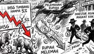 IHSG Tumbang Hampir 5 Persen, Rupiah Melemah dan Investor Asing Angkat Kaki dari Pasar