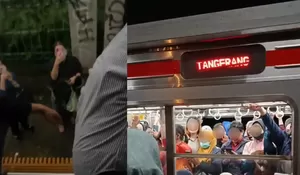 Momen KRL Duri-Tangerang Didorong Kereta Lain, Viral Insiden Mogok di Tengah Perjalanan
