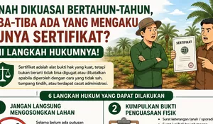 Tanah Dikuasai Bertahun-tahun, Tiba-Tiba Ada Orang Lain Mengaku Punya Sertifikat. Apa Langkah Hukumnya?