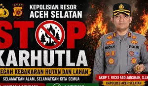 Kapolres Aceh Selatan Ajak Warga Cegah Karhutla, Ingatkan Ancaman Pidana bagi Pembakar Lahan