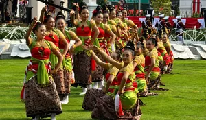 Tari Kelana Lengger Banyumasan Memukau di Istana Merdeka di HUT ke-81 RI