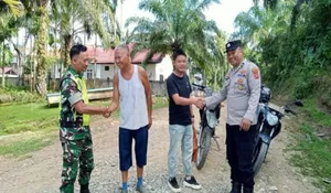 TNI-Polri Sisir Sungai Mas, Cegah Gangguan Kamtibmas Sejak Dini