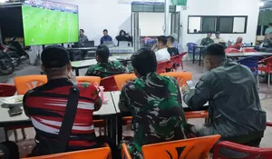 Inggris Lolos ke Semifinal Piala Dunia 2026, Kodim Asahan Gelar Nobar Penuh Keakraban