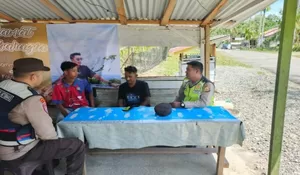 Polsek Sungai Mas Sambangi Pemuda di Warung Kopi, Ajak Jaga Kamtibmas