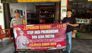 Bahaya Geng Motor Mengintai, Personel Polresta Banda Aceh Turun Edukasi Warga