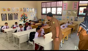 Bappeda Aceh Besar Pastikan MPLS SD Indrapuri Ramah Anak