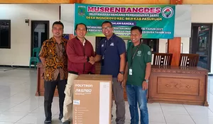 PT. Mega Marine Pride Salurkan Bantuan Untuk Karang Taruna Putra Samirejo Desa Wonokoyo