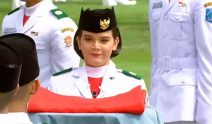 Bangga Celine Olivia jadi Pembawa Baki Bendera Merah Putih di Istana, SMKN 5 Pontianak Gelar Nobar Beri Dukungan