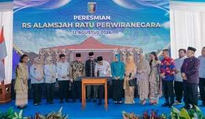 Gubernur Lampung Resmikan RS Alamsyah Ratu Perwiranegara