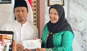 Eva Dwiana Perkuat Sarana Keagamaan, 20 Masjid dan 5 Ponpes Dibantu