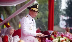 Gubernur Mirza Pimpin Upacara HUT RI ke-81 di Lampung