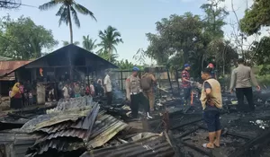 Dua Rumah Kayu di Lhokseumawe Terbakar, Kerugian Ditaksir Rp150 Juta