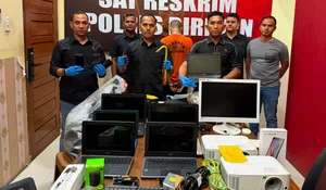 Pencurian 10 Sekolah di Bireuen Terungkap, Polisi Tangkap Pelaku dan Sita Laptop hingga Proyektor