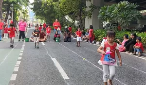 Lomba 17 Agustus Warga Kramat Asem Meriah, Anak-anak Antusias Ikut Perlombaan