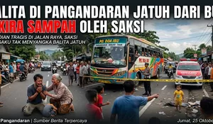 Balita di Pangandaran Jatuh dari Bus, Dikira Sampah oleh Saksi