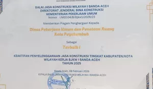 PUPR Payakumbuh Sabet Penghargaan Terbaik I Jasa Konstruksi, Ungguli Medan dan Aceh Tamiang