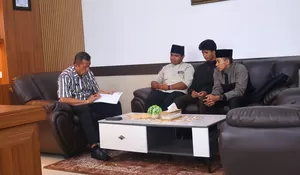 Pelajar NU Payakumbuh Audiensi dengan Wawako, Siap Tebar Semangat Generasi Qur’ani