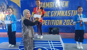 Luar Biasa! Atlet Payakumbuh Sumbang 3 dari 4 Emas Sumbar di Kejurnas Aerobic Gymnastics Jambi