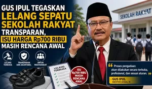 Gus Ipul Tegaskan Lelang Sepatu Sekolah Rakyat Transparan, Isu Harga Rp700 Ribu Masih Rencana Awal