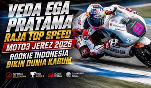 Veda Ega Pratama Raja Top Speed Moto3 Jerez 2026, Rookie Indonesia Bikin Dunia Kagum