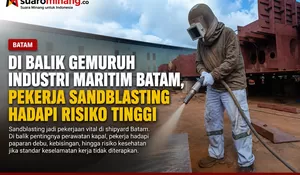 Di Balik Gemuruh Industri Maritim Batam, Pekerja Sandblasting Hadapi Risiko Tinggi Demi Kapal Siap Berlayar
