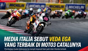 Media Italia Puji Veda Ega, Disebut Tampil Paling Menonjol di Moto3 Catalunya