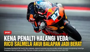 Rico Salmela Kena Hukuman Usai Ganggu Veda Ega, Akui Balapan Jadi Berat