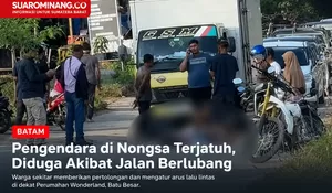 Pengendara di Nongsa Terjatuh, Diduga Akibat Jalan Berlubang