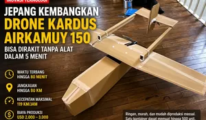 Drone Kardus Buatan Jepang Jadi Sorotan, Bisa Dirakit Cepat Tanpa Peralatan Khusus