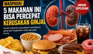 Waspada! Lima Jenis Makanan Ini Disebut Bisa Mempercepat Kerusakan Ginjal