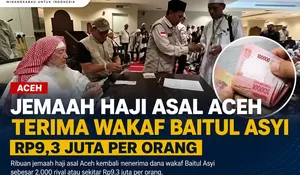 Jemaah Haji Aceh Kembali Terima Manfaat Wakaf Baitul Asyi, Tiap Orang Dapat Rp9,3 Juta