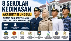 8 Sekolah Kedinasan Berakreditasi Unggul, Kuliah Gratis dan Berpeluang Jadi ASN hingga Perwira TNI