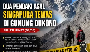 Tragedi Gunung Dukono: Pemandu Pendakian Akui Penyesalan atas Tewasnya Dua WN Singapura