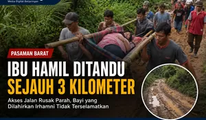 Tragedi di Pedalaman Pasaman Barat: Ibu Hamil Ditandu 3 Kilometer, Bayi Tak Terselamatkan
