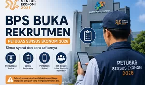 BPS Buka Rekrutmen Petugas Sensus Ekonomi 2026, Simak Persyaratan dan Alur Pendaftarannya