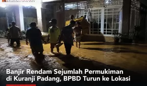 Banjir Rendam Sejumlah Permukiman di Kuranji Padang, BPBD Turun ke Lokasi