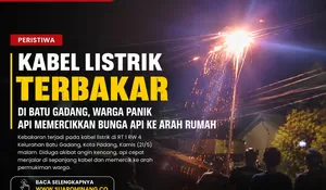 Kabel Listrik Terbakar di Batu Gadang, Warga Panik Minta Penanganan Cepat