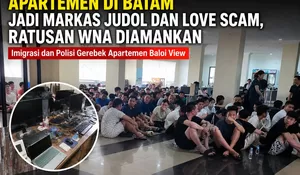 Apartemen di Batam Diduga Jadi Sarang Judol dan Love Scam, Ratusan WNA Diamankan