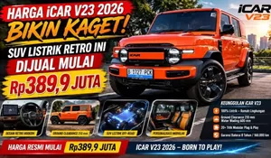 Harga iCAR V23 2026 Bikin Kaget, SUV Listrik Retro Ini Dijual Mulai Rp389,9 Juta