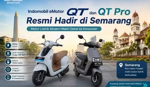 Indomobil eMotor QT dan QT Pro Resmi Hadir di Semarang, Motor Listrik Modern Makin Dekat ke Konsumen