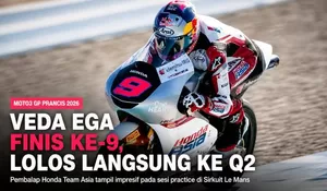 Veda Ega Tembus Q2 Moto3 Prancis 2026, Finis di Posisi Kesembilan